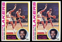 BK 78/9T (2) #110 Kareem Abdul-Jabbar