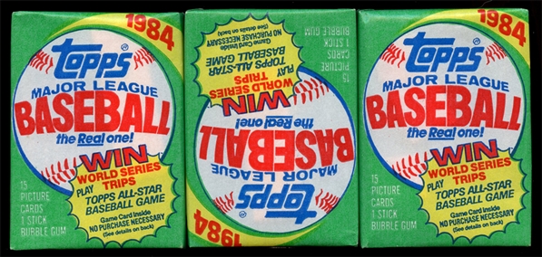 BB 84T (3) Unopened Wax Packs