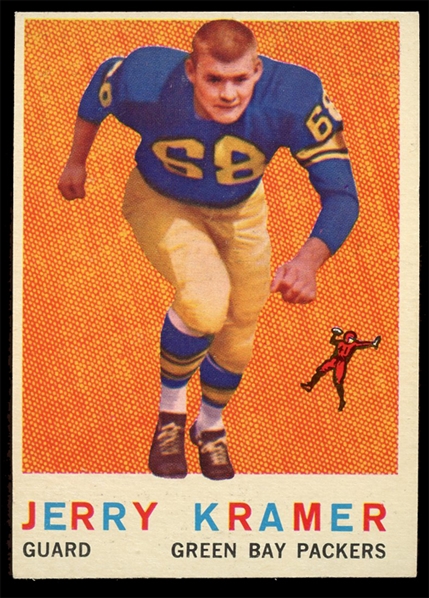 FB 59T #116 Jerry Kramer Rookie