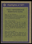 FB 72T #281 Ted Hendricks