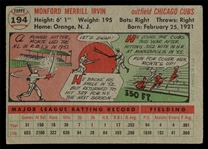 BB 56T #194 Monte Irvin