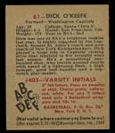 BK 48B #61 Dick O'Keefe