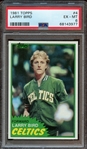 BK 81T #4 Larry Bird PSA 6