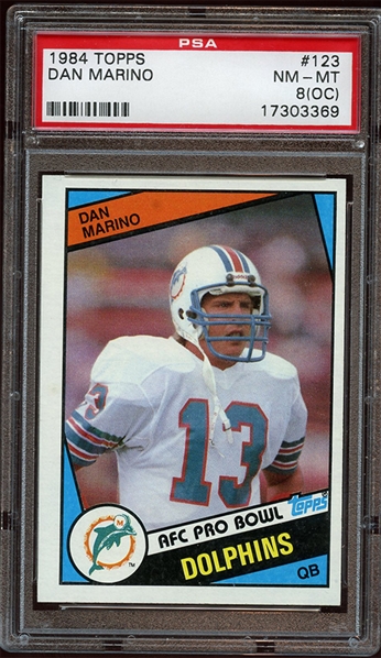 FB 84T #123 Dan Marino PSA 8 OC