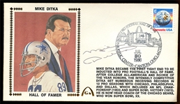 FB Mike Ditka Auto. Cachet